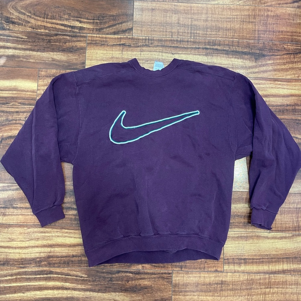 Vintage Nike Big Swoosh Sweatshirt Medium‎